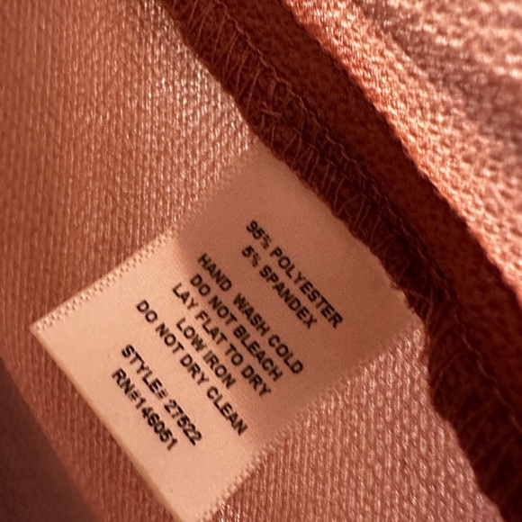 Monteau Pink Mauve Flutter Sleeve Peplum Blouse Small - Picture 3 of 5